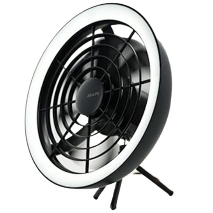 JISULIFE FA17 Outdoor LED Ceiling Fan with Long Tripod Stand